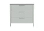 Комод Type 3 ящика ширина 90 см (светло-серый)