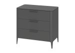 Комод Type 3 ящика ширина 90 см (темно-серый) — изображение 2