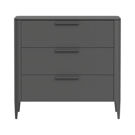 Комод Type 3 ящика ширина 90 см (темно-серый)