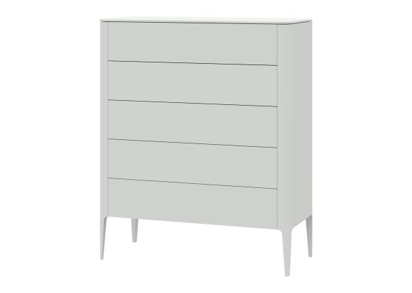 Комод Type 5 ящиков ширина 100 см (белый) — изображение 2
