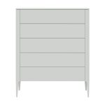 Комод Type 5 ящиков ширина 100 см (белый)