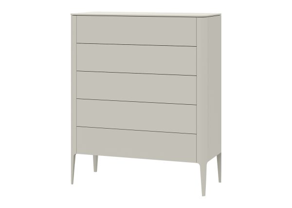 Комод Type 5 ящиков ширина 100 см (молочный) — изображение 2