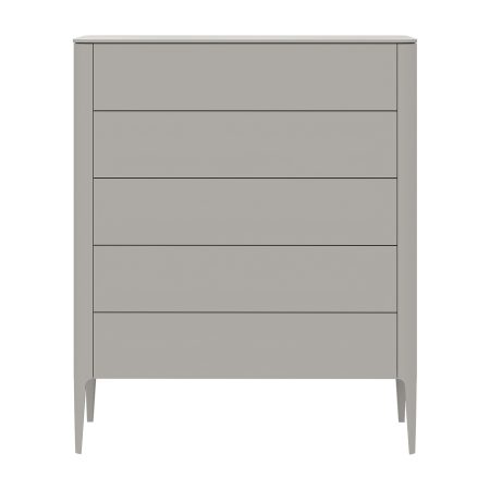 Комод Type 5 ящиков ширина 100 см (серо-бежевый)