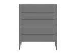 Комод Type 5 ящиков ширина 100 см (серый)