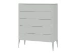 Комод Type 5 ящиков ширина 100 см (светло-серый) — изображение 2