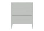 Комод Type 5 ящиков ширина 100 см (светло-серый)