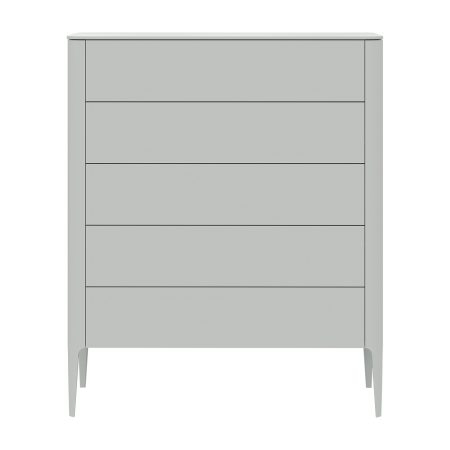 Комод Type 5 ящиков ширина 100 см (светло-серый)