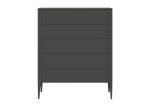Комод Type 5 ящиков ширина 100 см (темно-серый)
