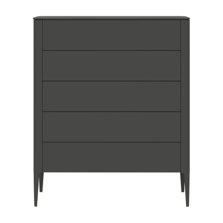 Комод Type 5 ящиков ширина 100 см (темно-серый)