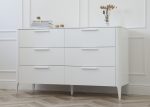 Комод Type 6 ящиков ширина 140 см (белый) — изображение 2