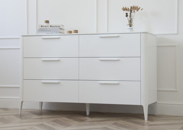 Комод Type 6 ящиков ширина 140 см (белый) — изображение 2