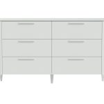 Комод Type 6 ящиков ширина 140 см (белый)