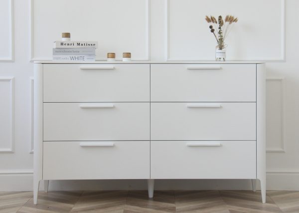 Комод Type 6 ящиков ширина 140 см (белый) — изображение 3