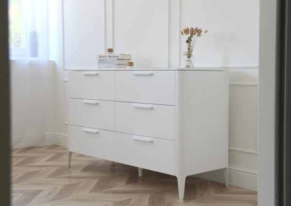 Комод Type 6 ящиков ширина 140 см (белый) — изображение 4