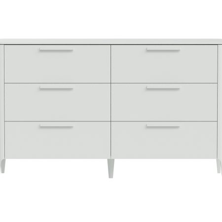 Комод Type 6 ящиков ширина 140 см (белый)
