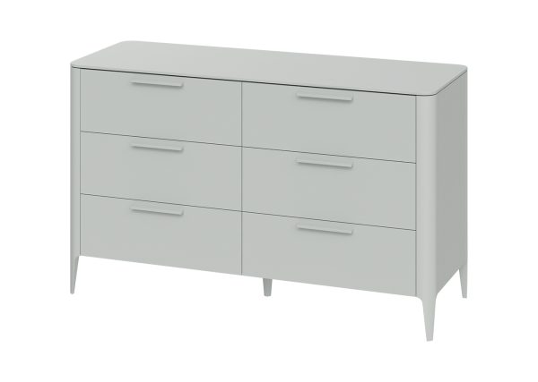 Комод Type 6 ящиков ширина 140 см (светло-серый) — изображение 2