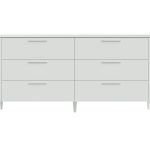 Комод Type 6 ящиков ширина 170 см (белый)