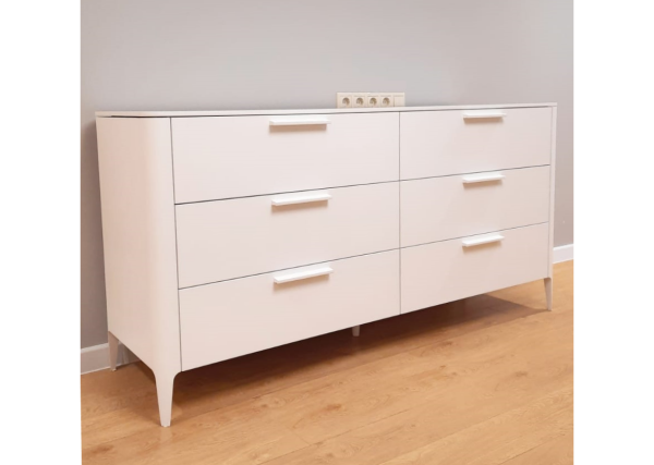 Комод Type 6 ящиков ширина 170 см (белый) — изображение 3