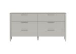Комод Type 6 ящиков ширина 170 см (серо-бежевый)