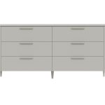 Комод Type 6 ящиков ширина 170 см (серо-бежевый)