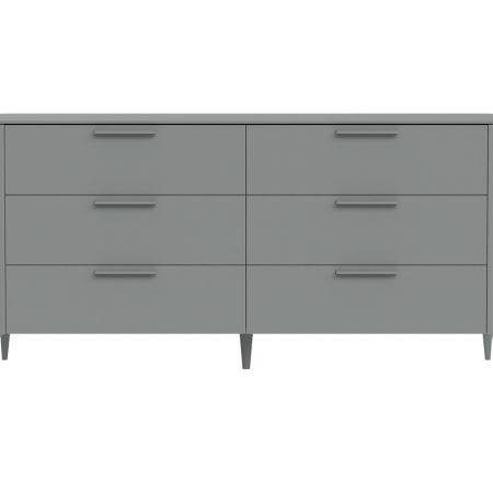 Комод Type 6 ящиков ширина 170 см (серый)