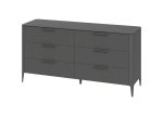 Комод Type 6 ящиков ширина 170 см (темно-серый) — изображение 2