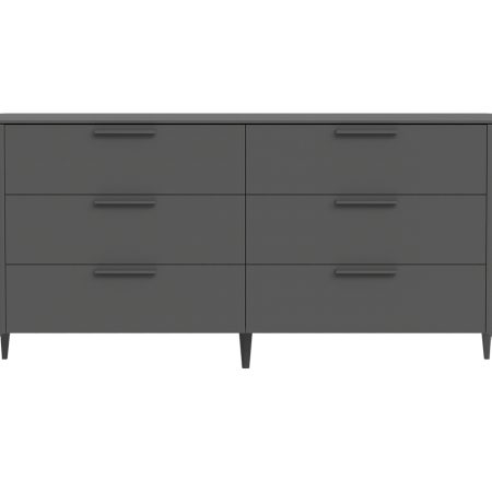 Комод Type 6 ящиков ширина 170 см (темно-серый)
