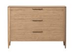 Комод Type oak 3 ящика ширина 120 см (натуральный дуб)