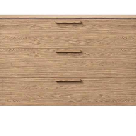 Комод Type oak 3 ящика ширина 120 см (натуральный дуб)