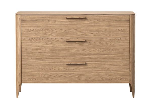 Комод Type oak 3 ящика ширина 120 см (натуральный дуб)
