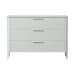 Комод Type oak 3 ящика ширина 120 см (светло-серый)