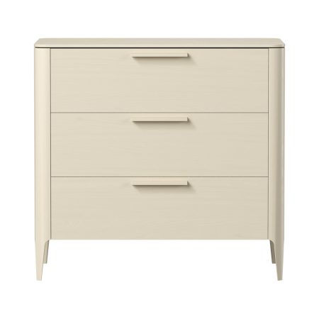 Комод Type oak 3 ящика ширина 90 см (молочный)