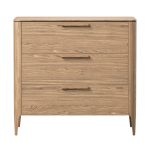 Комод Type oak 3 ящика ширина 90 см (натуральный дуб)