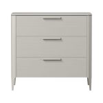 Комод Type oak 3 ящика ширина 90 см (серо-бежевый)