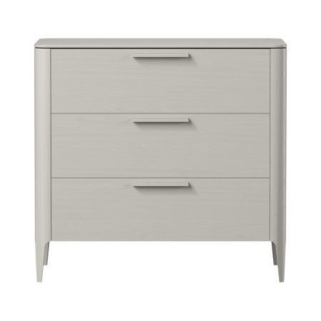 Комод Type oak 3 ящика ширина 90 см (серо-бежевый)