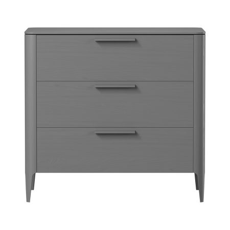 Комод Type oak 3 ящика ширина 90 см (серый)