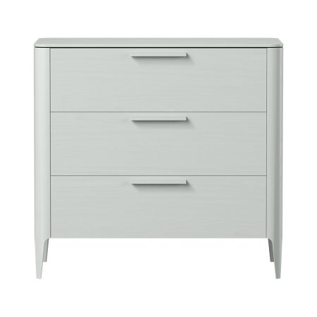 Комод Type oak 3 ящика ширина 90 см (светло-серый)