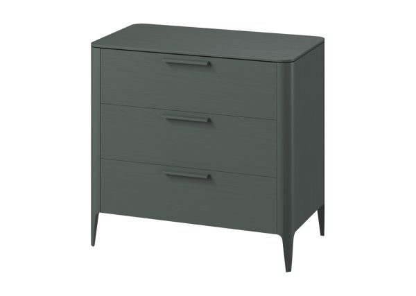 Комод Type oak 3 ящика ширина 90 см (темно-серый) — изображение 2