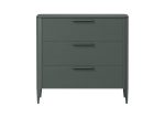 Комод Type oak 3 ящика ширина 90 см (темно-серый)