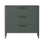 Комод Type oak 3 ящика ширина 90 см (темно-серый)