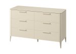 Комод Type oak 6 ящиков ширина 140 см (молочный) — изображение 2