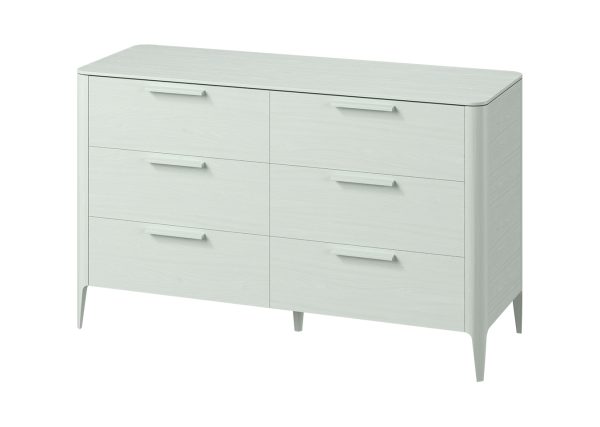 Комод Type oak 6 ящиков ширина 170 см (белый) — изображение 2