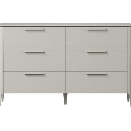 Комод Type oak 6 ящиков ширина 170 см (серо-бежевый)