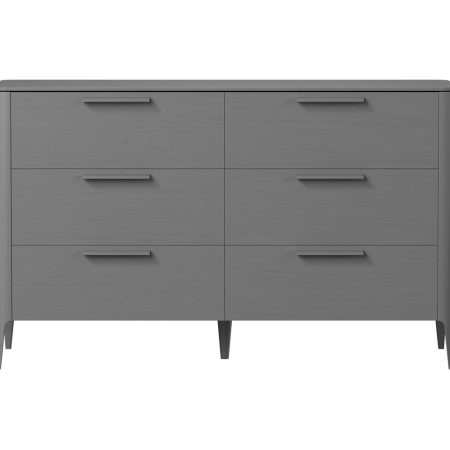 Комод Type oak 6 ящиков ширина 170 см (серый)