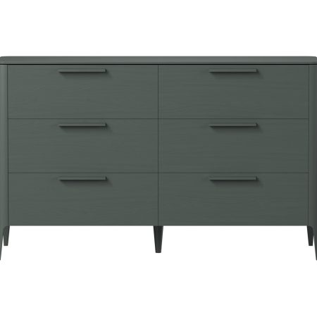 Комод Type oak 6 ящиков ширина 170 см (темно-серый)