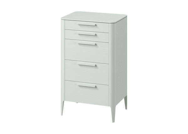 Комод Type oak высокии? 5 ящиков (белый) — изображение 2