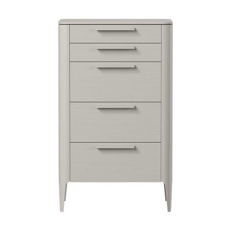 Комод Type oak высокии? 5 ящиков (серо-бежевый)