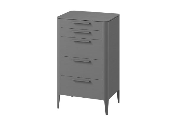 Комод Type oak высокии? 5 ящиков (серый) — изображение 2