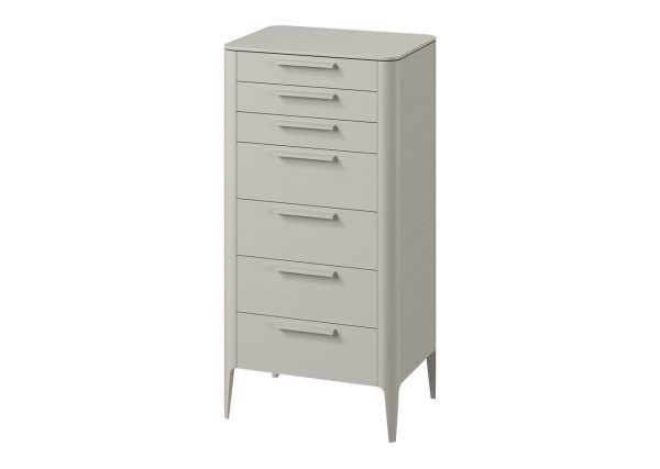 Комод Type oak высокии? 7 ящиков (серо-бежевый) — изображение 2