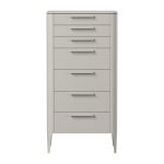 Комод Type oak высокии? 7 ящиков (серо-бежевый)